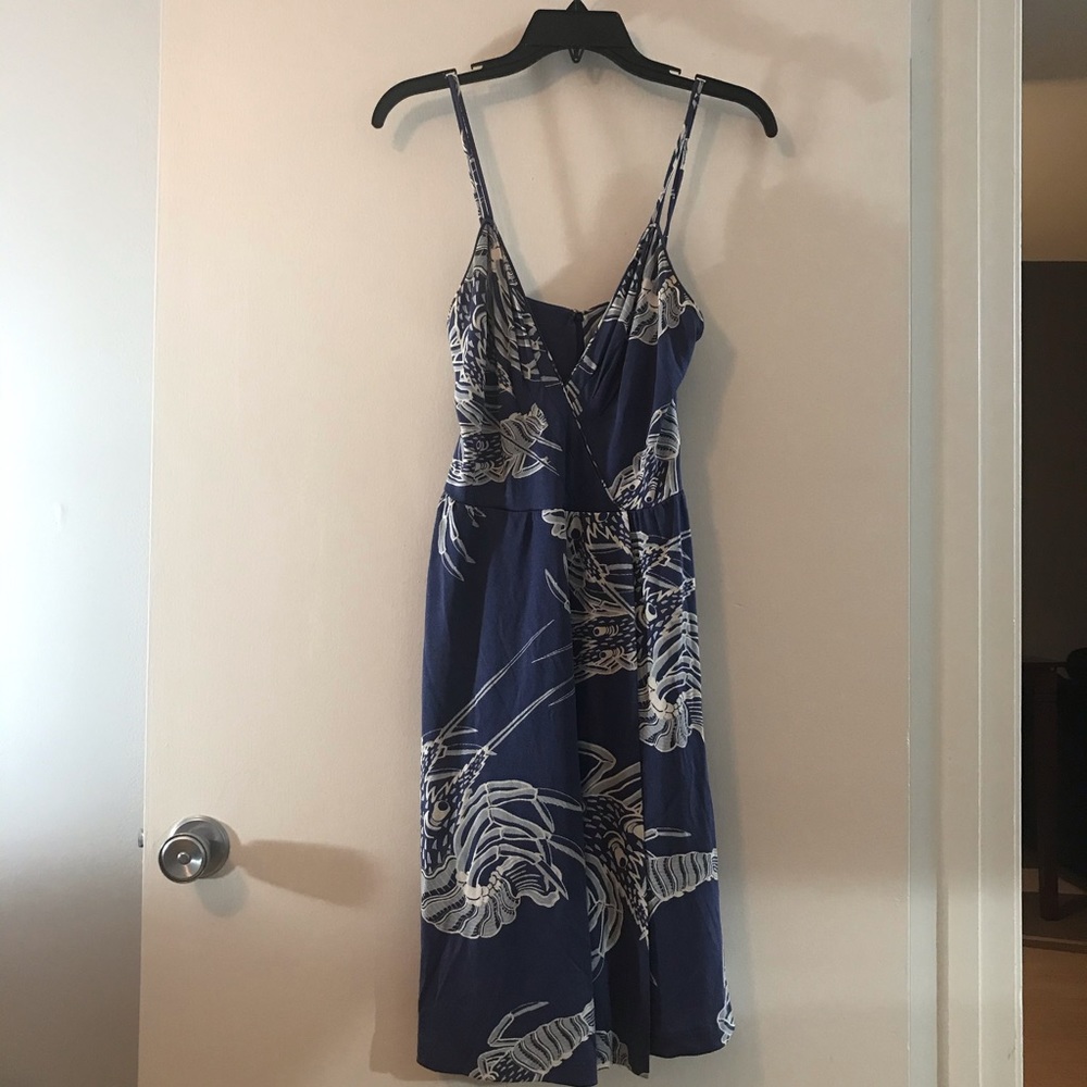Nieves Lavi blue crab sundress-O
